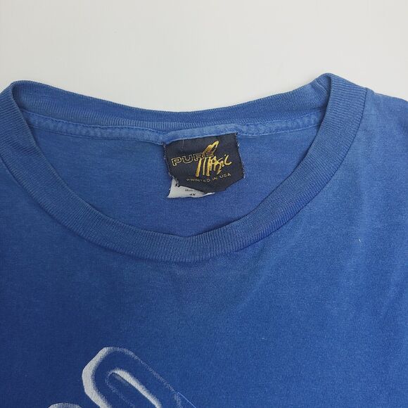 Vintage Orlando Magic NBA Men's T-Shirt Size 4XL Distressed 90's Pure Magic USA - Picture 7 of 11